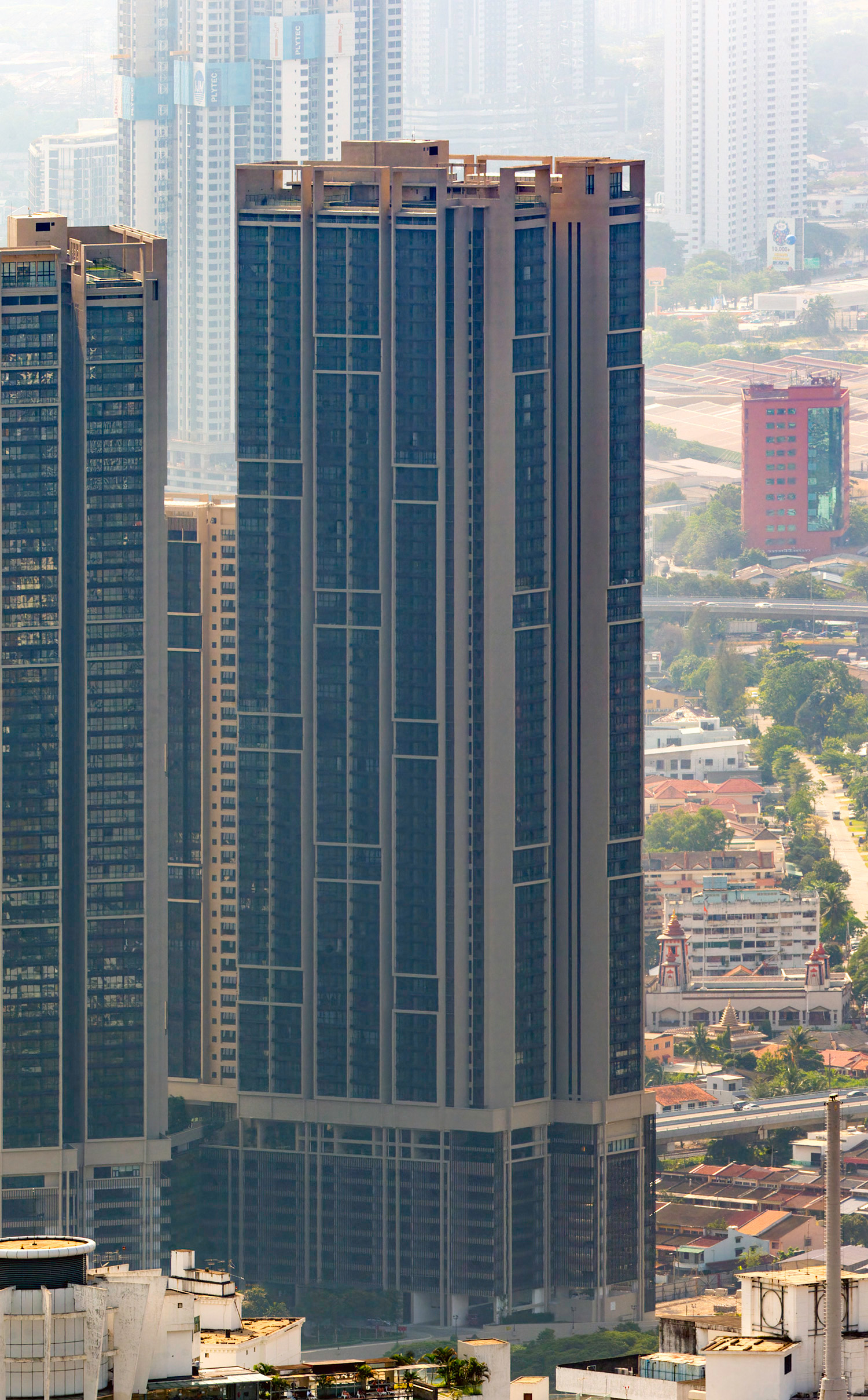 Duta Park Residences Tower B, Kuala Lumpur - Very bad photo from KL Tower. © Mathias Beinling